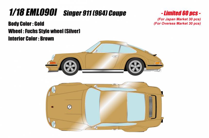 Singer 911 (964) Coupe Gold