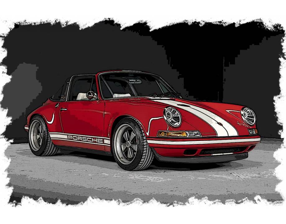 Singer 911 (964) Targa Red...