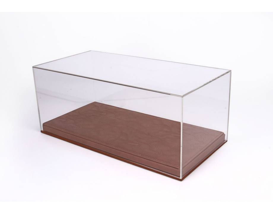 Showcase with Brown Leather...